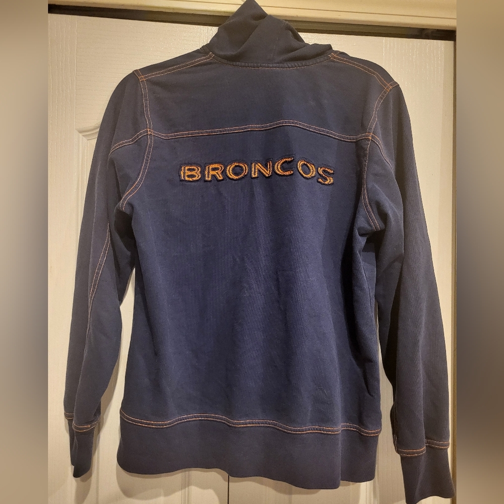 Denver Broncos NFL full zip light weight  Embroidered  hoodie Jacket